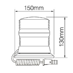 Girofar LED compact cu prindere magnetica
